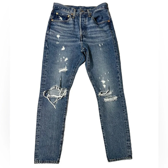 Levi's® Premium 501® Skinny Distressed - Size 26 - Picture 2 of 10